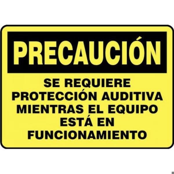 Accuform OSHA CAUTION SAFETY SIGN HEARING SHMPPE431VS SHMPPE431VS - main